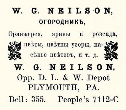 W. G. Neilson, Plymouth, Pa.