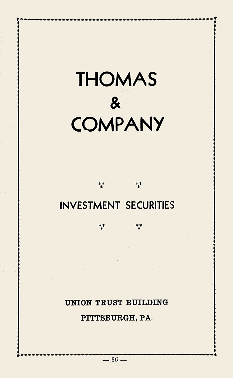 Pennsylvania, Pittsburgh, Thomas & Company